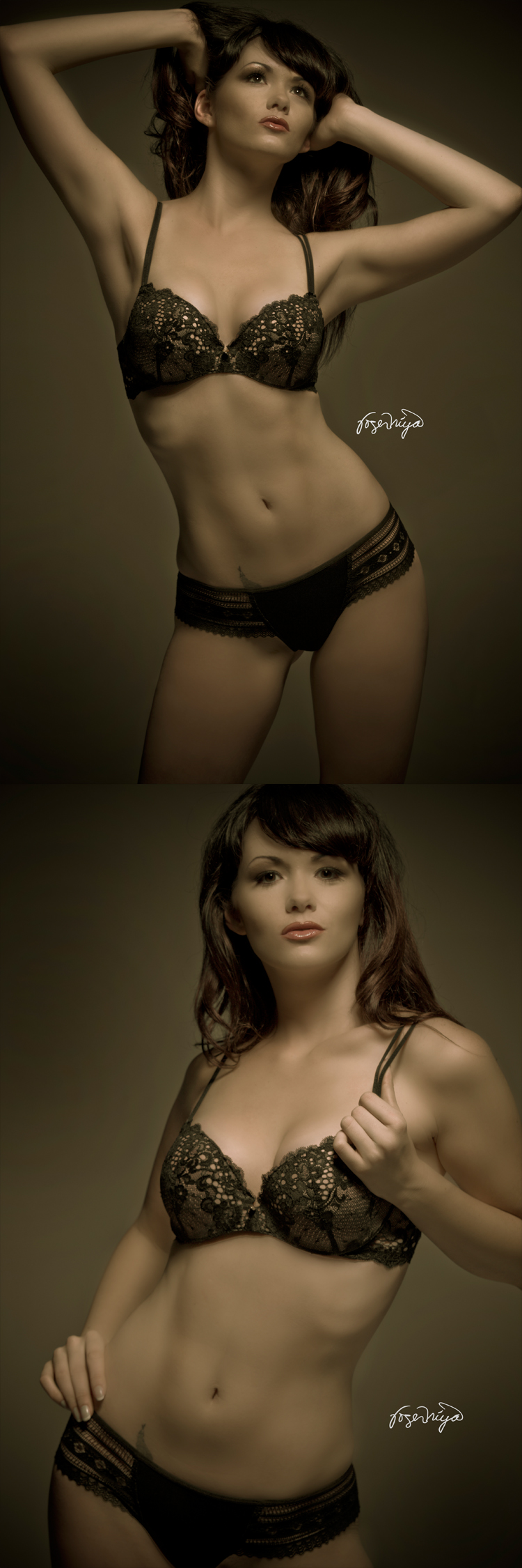 Male and Female model photo shoot of Miyakawa Photography and mandy pauline pinup , makeup by Christy Im