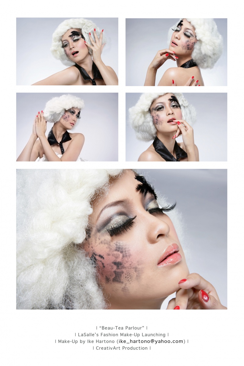 Female model photo shoot of ike hartono in La Salle studio