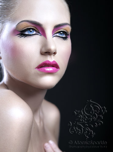 Female model photo shoot of Nicki Yahara by Atomik Photography - Umbar Shakir in London, makeup by Nimisha Modi