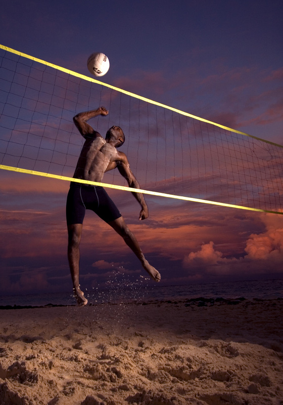 Male model photo shoot of Darius D by Mike  Jones  in Bermuda - Elbo Beach