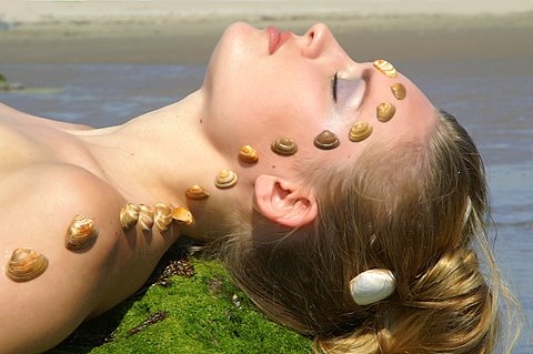 Female model photo shoot of Idryl in Beach of IJmuiden