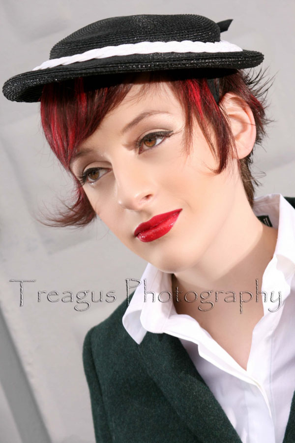 Female model photo shoot of makeup R-tist