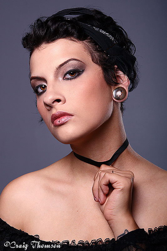 Female model photo shoot of Jinxy27 by Craig Thomson, makeup by Hanna Nissen MUA