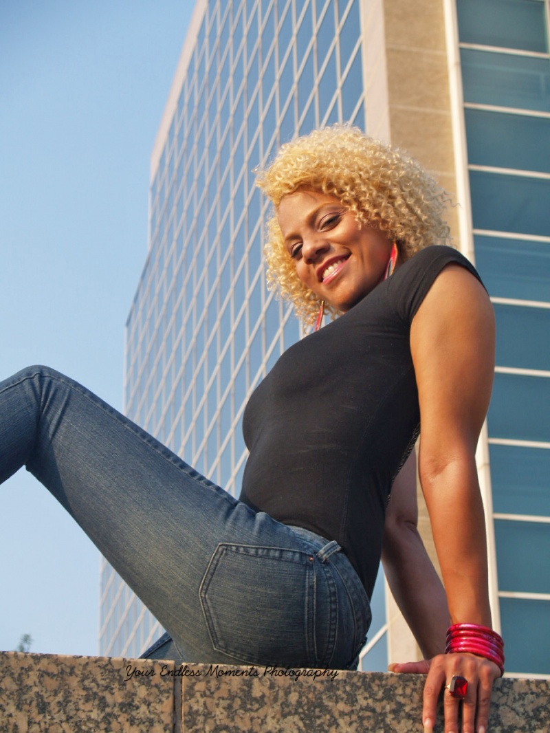 Female model photo shoot of Miss Harlem B  in Downtown St Louis 