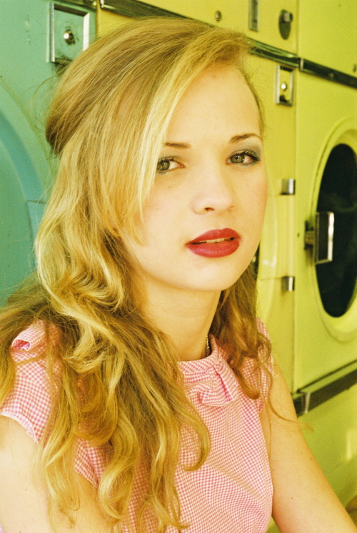 Female model photo shoot of The only way is Pin Up in Laundrette