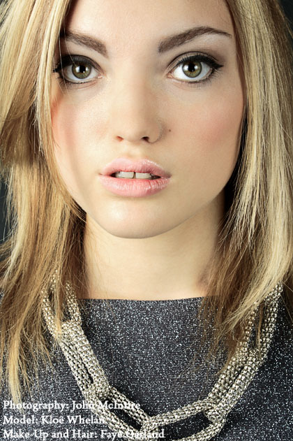 Female model photo shoot of Kloe Reese  by John McIntire, makeup by Faye Garland