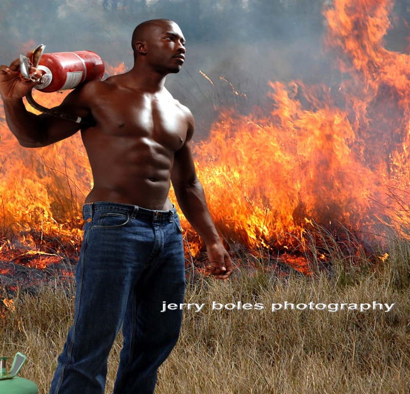 Male model photo shoot of Jerry Boles Photography and Antonio LaMarco in Fire in the Smokies 