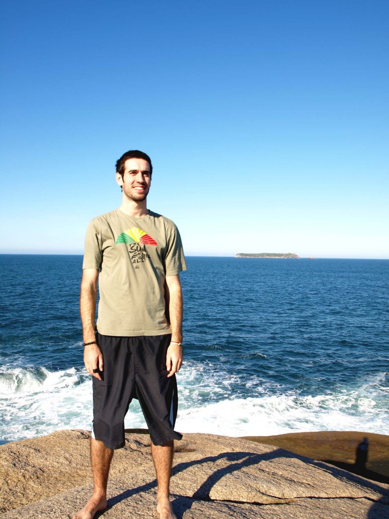 Male model photo shoot of Adriano Enderle in Praia da Galheta - SC - Brazil