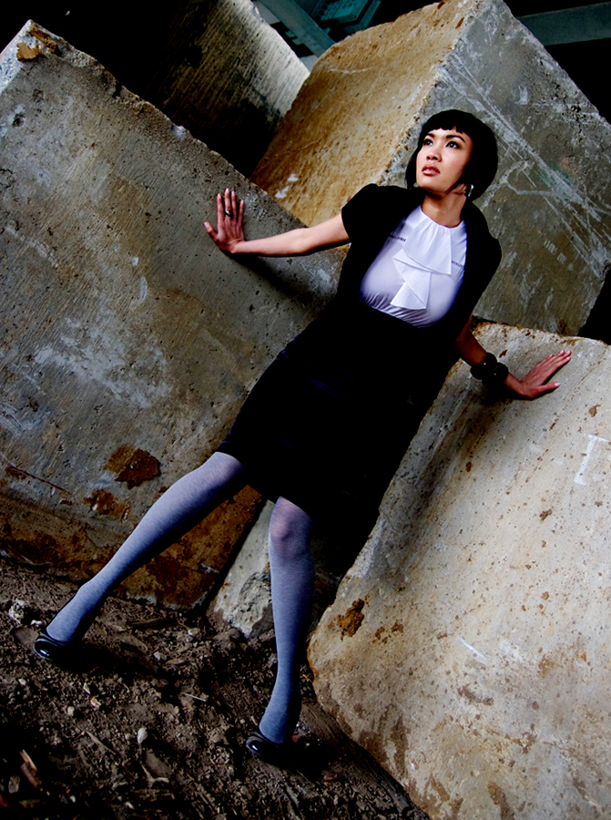 Female model photo shoot of Allison Ekevara by Divide By 0 in Urban San Francisco