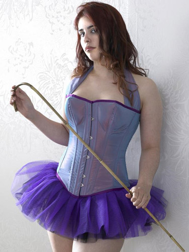 Female model photo shoot of Porphyria Poppins, wardrobe styled by Elysium Corsets