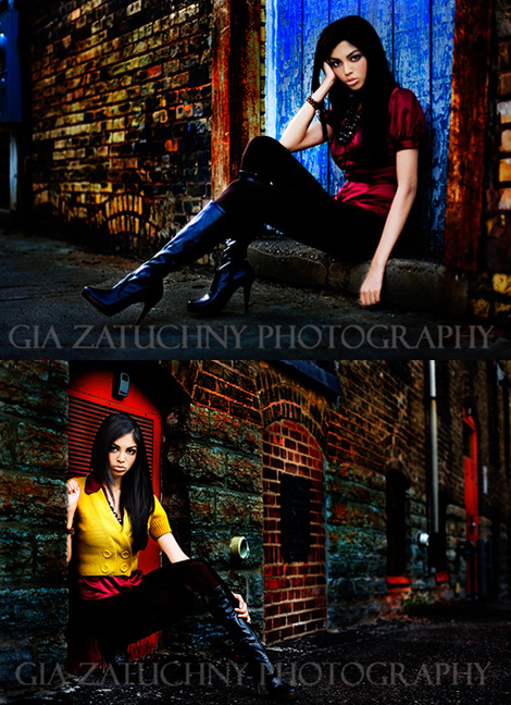 Female model photo shoot of Gia CS and NadyiaJ in St. Paul, Minnesota, makeup by Allison AuBuchon