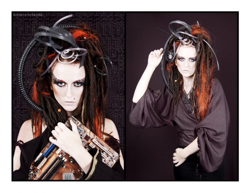 Female model photo shoot of Arcana Artworks in Studio, Leeds