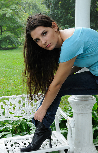 Female model photo shoot of Elizabeth Boggs by Captive_Images in Park Of Roses