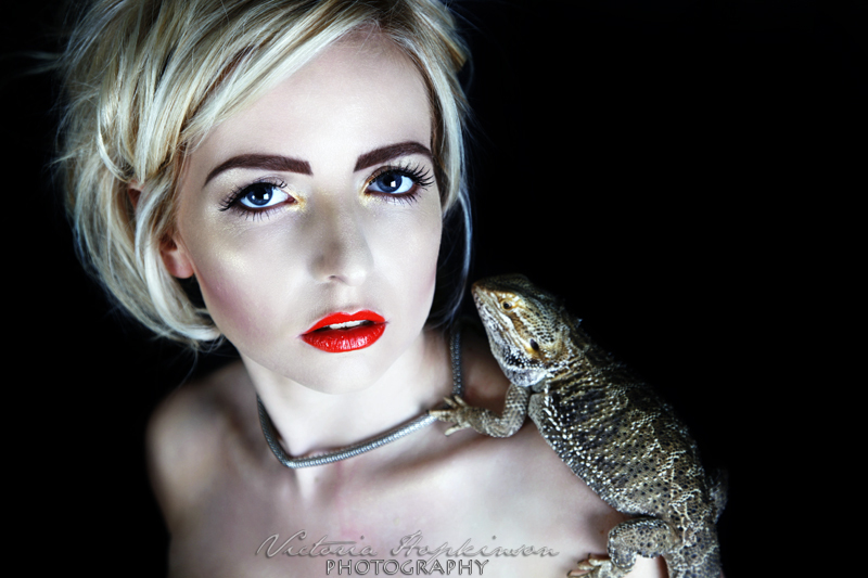 Female model photo shoot of BrookeA by VHP, makeup by Frances McPate MUA