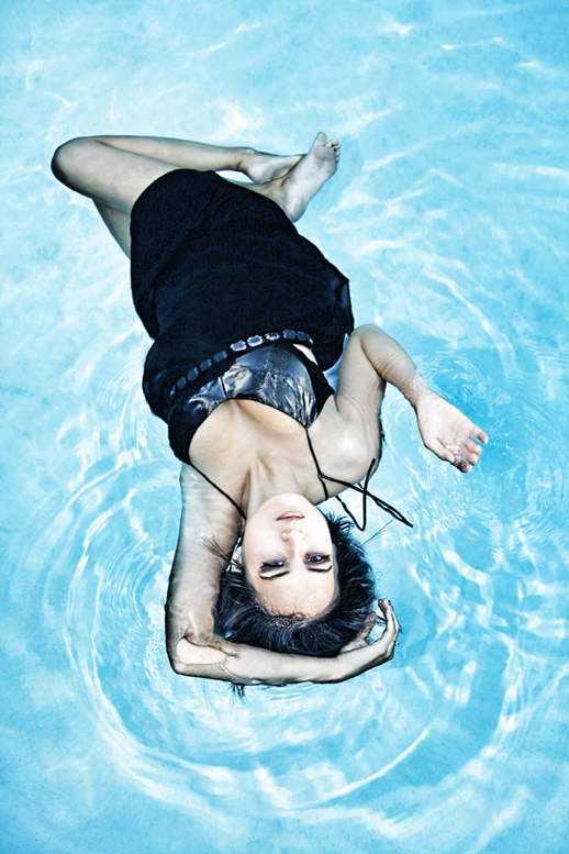Female model photo shoot of Jdo in ICE HOUSE LOFTS pool