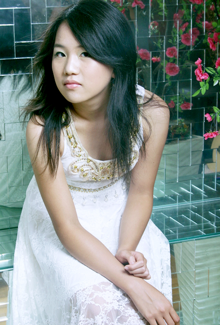 Female model photo shoot of Soph Z in Shanghai, China / 2006. July 23