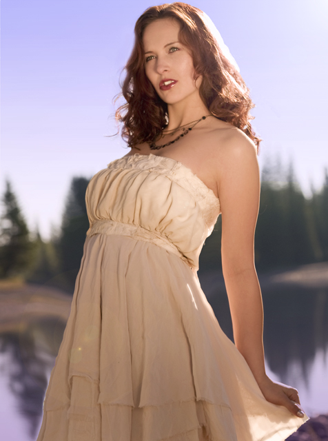 Female model photo shoot of DustedRose Designs and Luna Ann Fenn by O R I O N in Bragg Creek