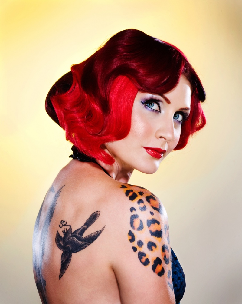 Female model photo shoot of Sharon TK by Emma Wilcox Photography in LA 8/08, hair styled by Jamie Gatlin
