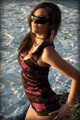 Female model photo shoot of Carissa Nicole by Eskap3 Media in Corna Del Mar, CA