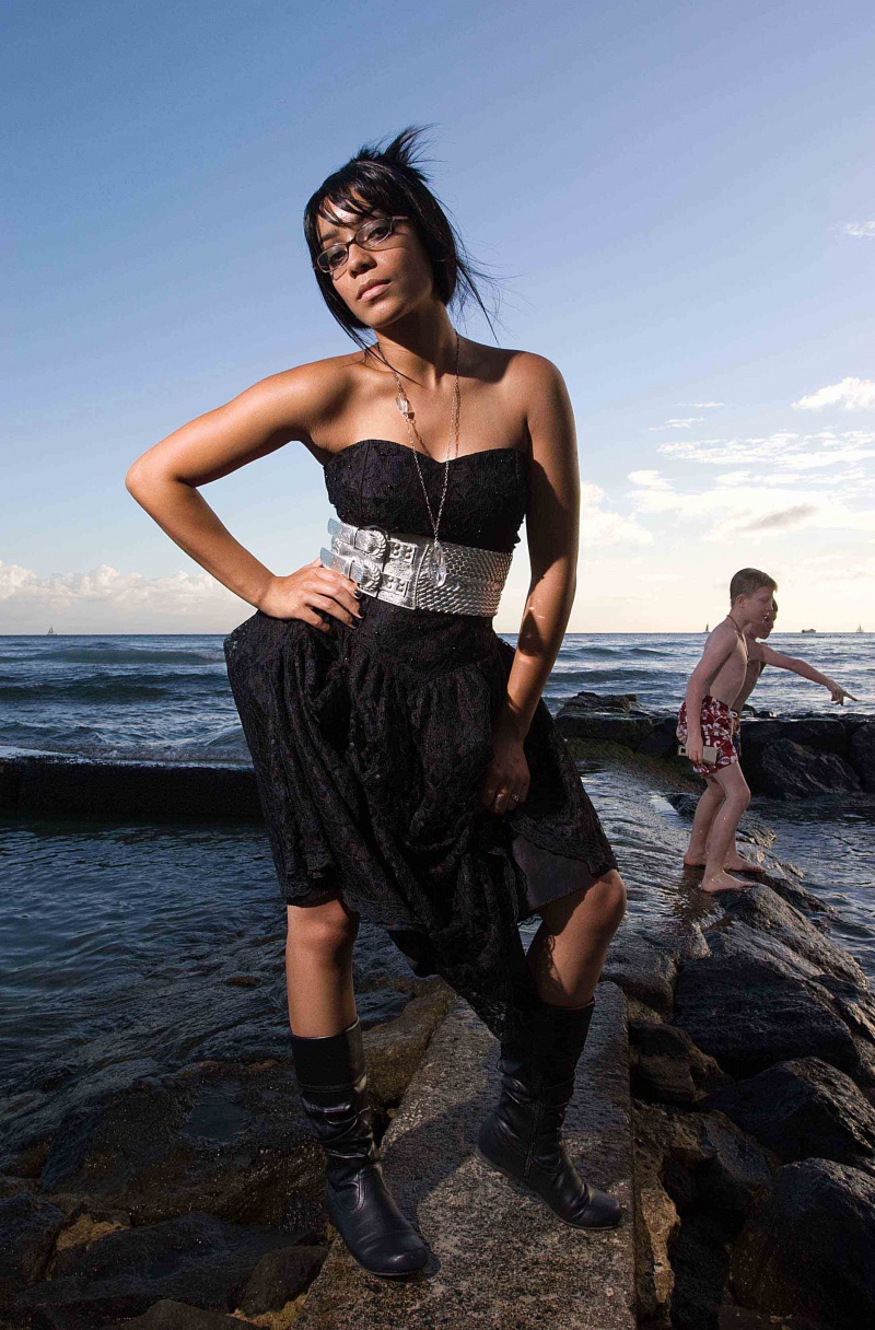 Male and Female model photo shoot of Neilnorman Photo and Kytia Lamour in waikiki, HI
