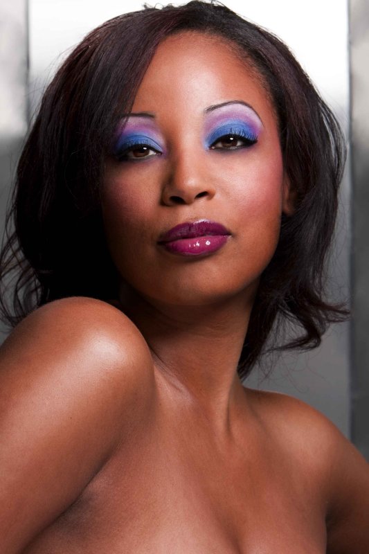 Female model photo shoot of EbonyR by Natalia Eiras, makeup by Beauty by Aida