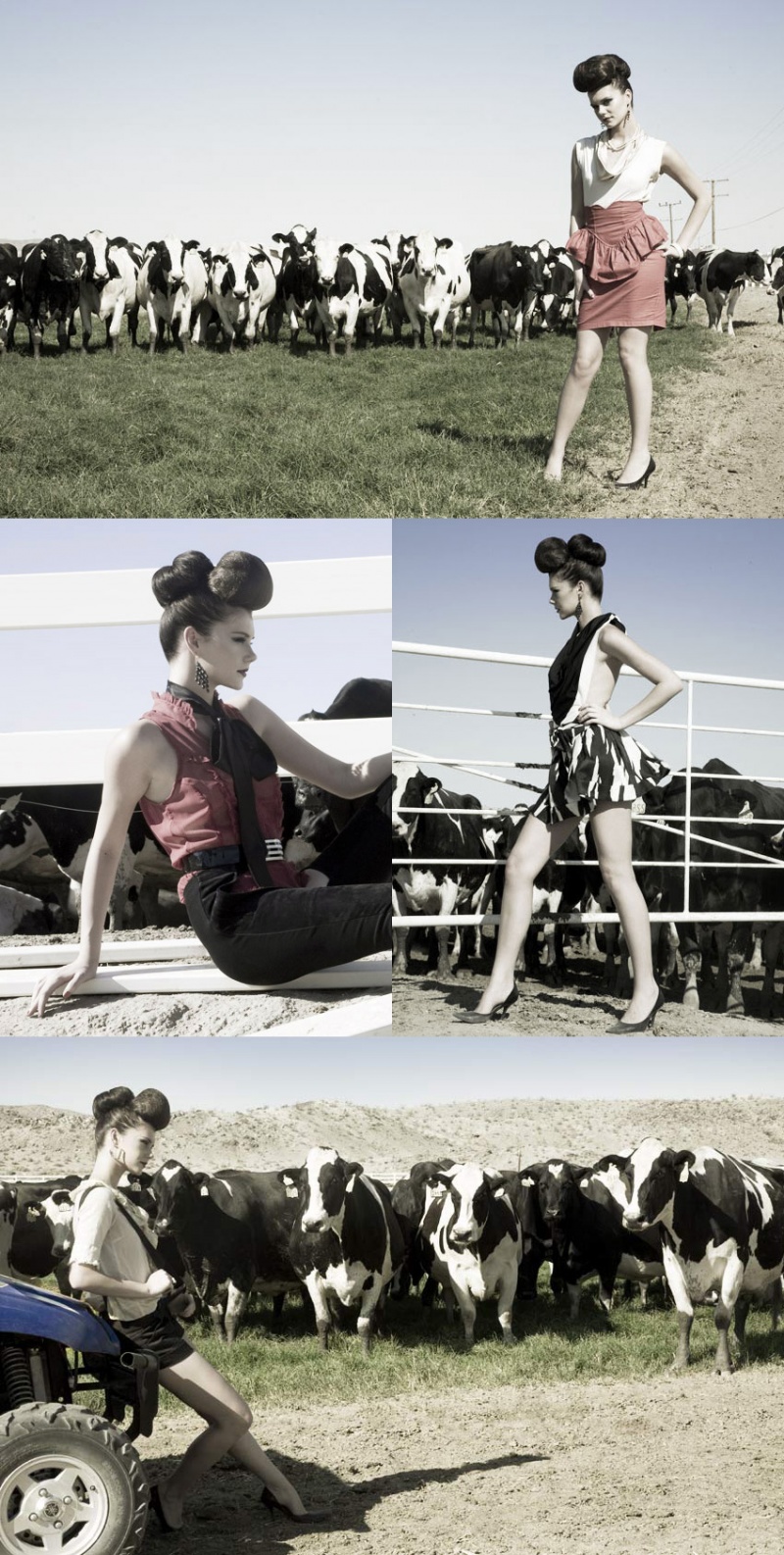 Female model photo shoot of Collective Styling in the family farm