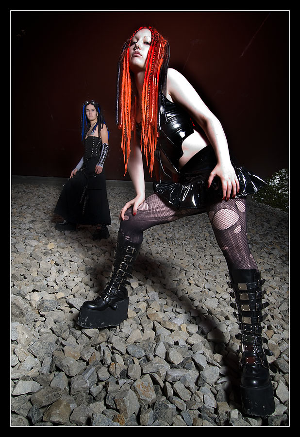 Female model photo shoot of BloodShine by Lazy Diver in Dalby
