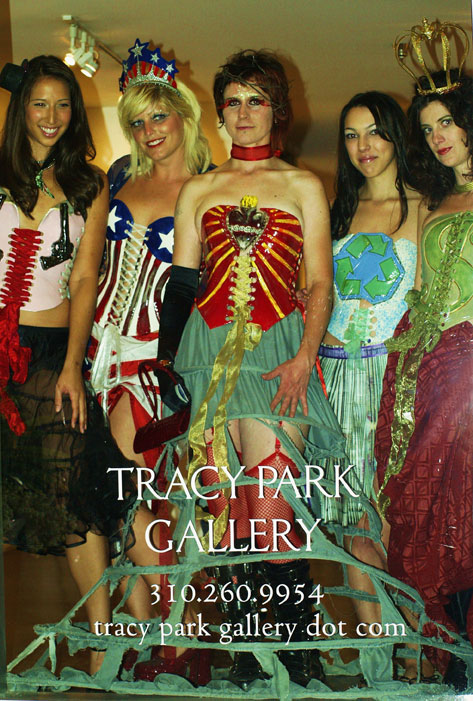 Female model photo shoot of Ceramic Corset Designs in tracy park gallery CA