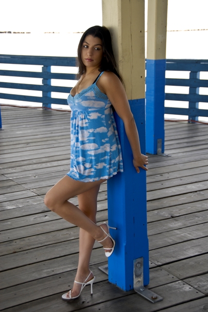 Female model photo shoot of Stacey Summa in Rye Playland Pier