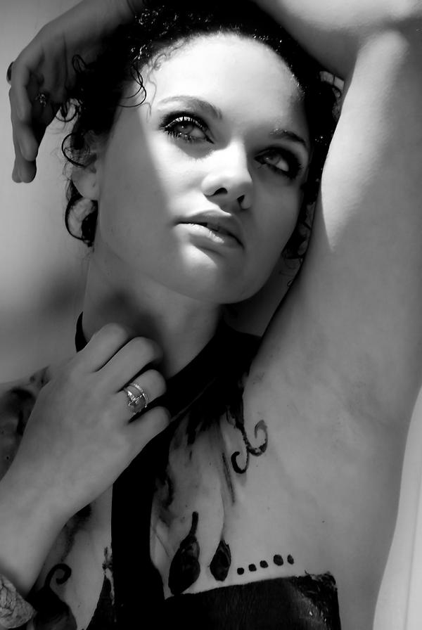 Female model photo shoot of Alexia Senchal in studio