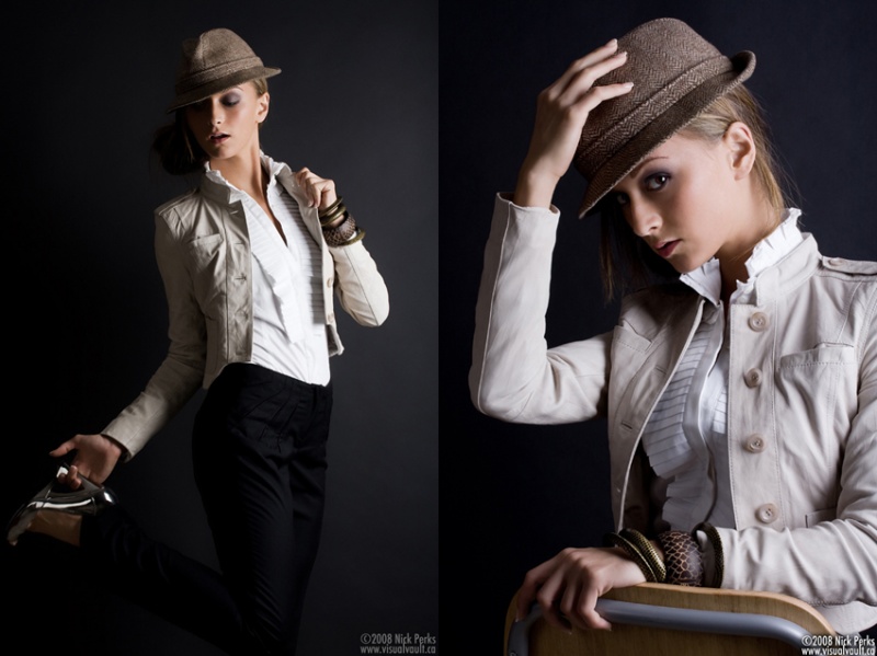 Female model photo shoot of RaychelCupcake and melisha ashley by Nick Perks, wardrobe styled by Shadia Saad, makeup by RaychelCupcake