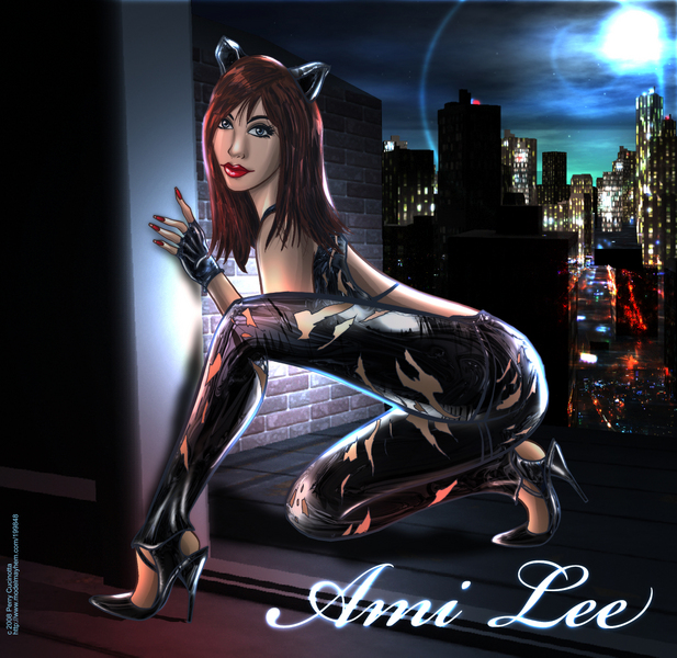 Female model photo shoot of Ami Lee in In the City 