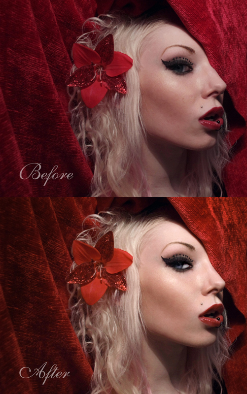 Female model photo shoot of Crimson Impressions