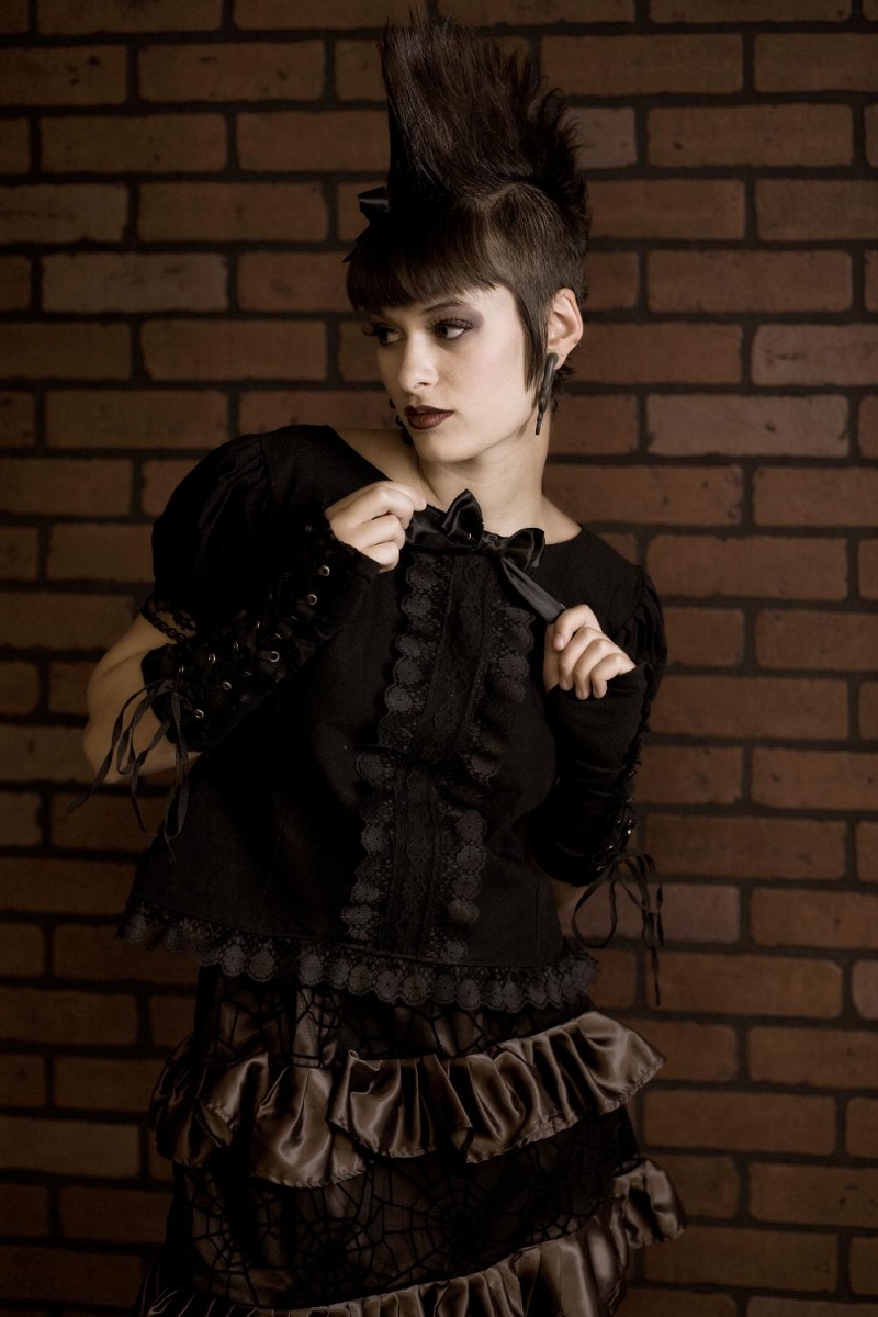 Female model photo shoot of Miss Danger in Denver, Co, wardrobe styled by J-Chans Designs 