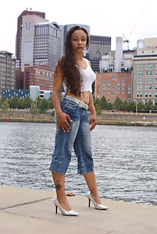 Female model photo shoot of MegganW by In Search Of Venus in PNC Park