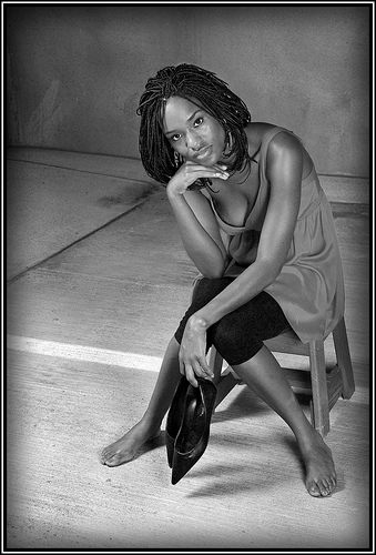 Female model photo shoot of Br3Katri by Silver Image