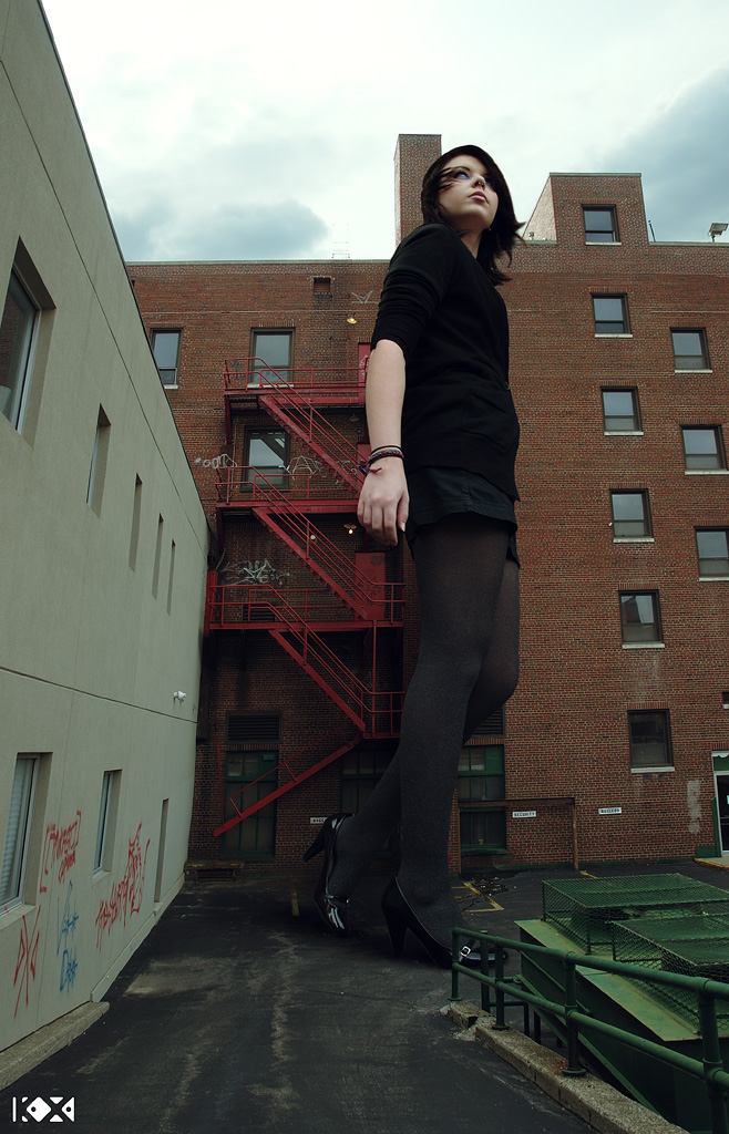 Female model photo shoot of Marsha Kogteva by Ka Xiong in Downtown Pontiac, MI
