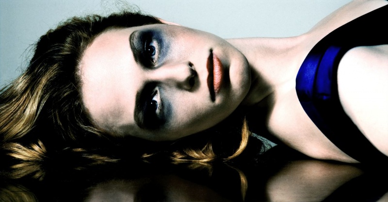 Female model photo shoot of Media Makeup by Dez Gonzalez, clothing designed by Julienne D