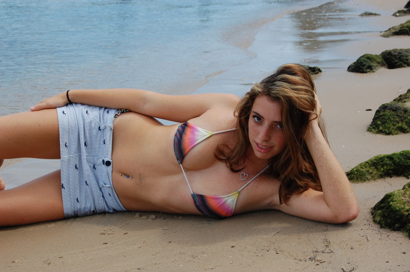 Female model photo shoot of Laura- Michele in Beach