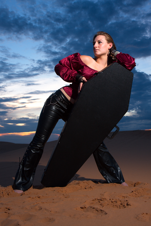 Female model photo shoot of TiFfAnY  MaRiE by Tyler Green Photo in sand dunes