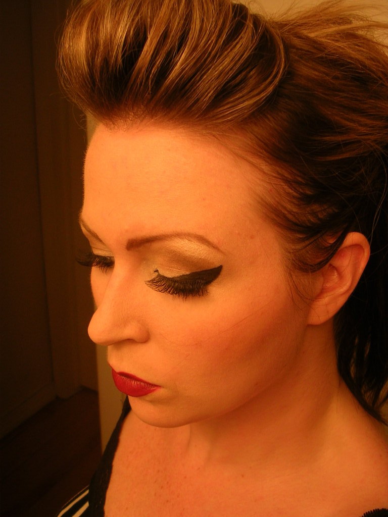 Female model photo shoot of Saucy Minx Makeup