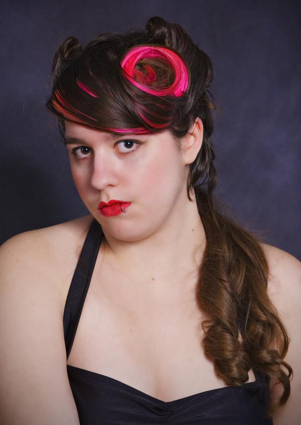 Female model photo shoot of Hair N MUA Paige Genise and katsylver by Benjamin Lambert in Great AK Photoshoot, Oct 2008