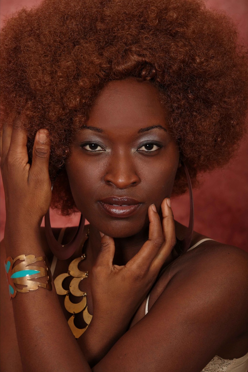 Female model photo shoot of Jaya Charles by MKS Pix, hair styled by tammicasimone