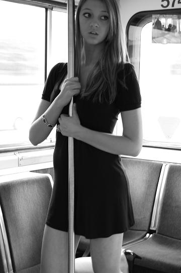 Female model photo shoot of Juliaa B by NipponKogakuEye in Subway