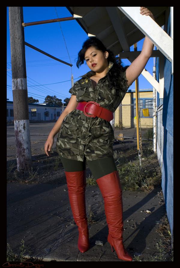 Female model photo shoot of Model Miss LaLa by Classic8Media in Bay Area, clothing designed by Brand Niu