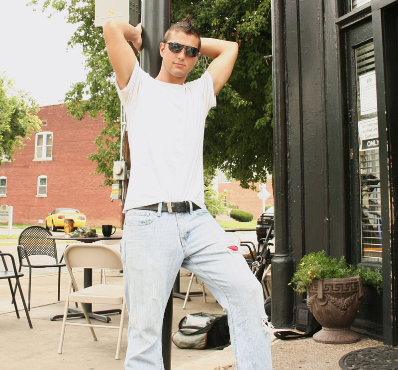 Male model photo shoot of Brian J Williams in Penny Lane