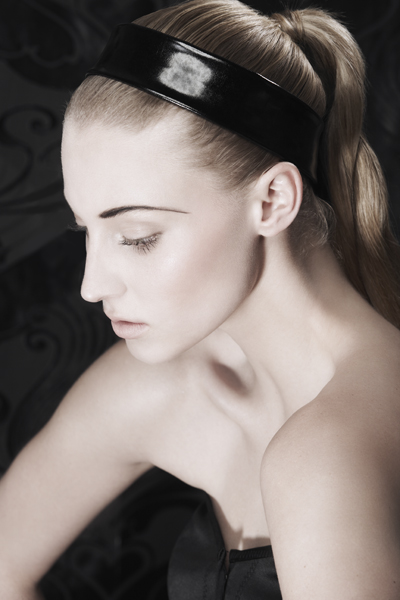 Female model photo shoot of alex collins mua by MissShutterbug in London