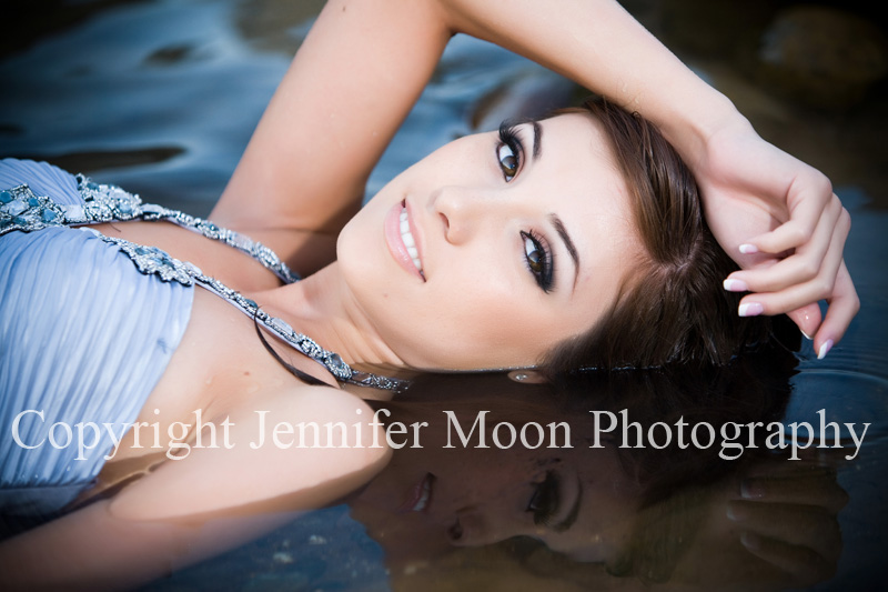 Female model photo shoot of JenniferMoonPhotography in River
