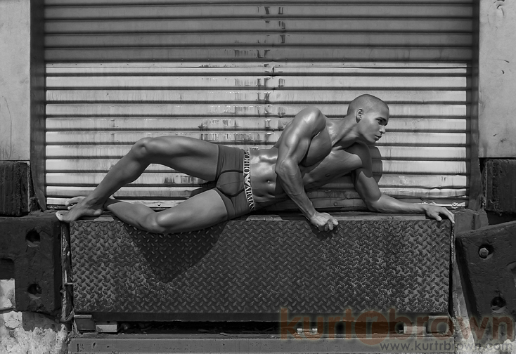 Female and Male model photo shoot of monique elise center and Martin Ekholm by Kurt R. Brown in Los Angeles, CA