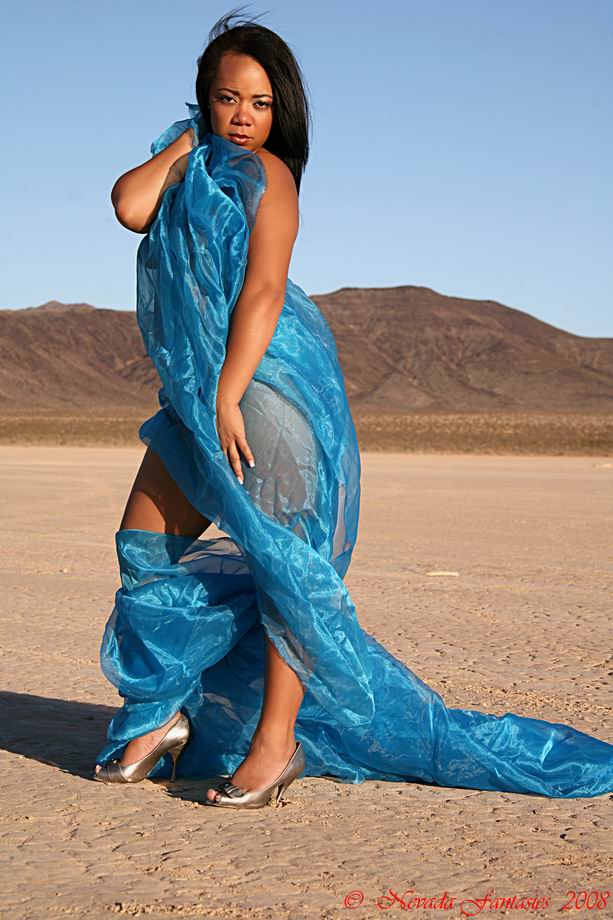 Female model photo shoot of S Jackson by Nevada Fantasies in Dry Lake Bed-Jean, NV.